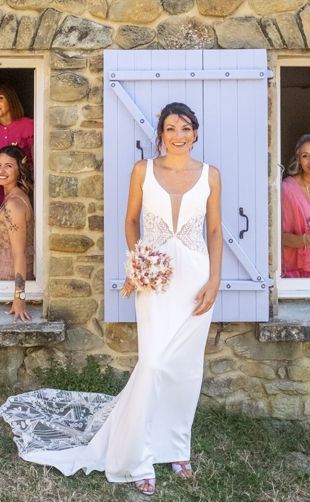 Robe de mariée sur mesure — Atelier Aurélie Mey Drôme